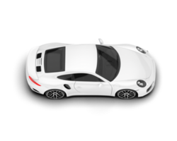 White SUV on transparent background. 3d rendering - illustration png