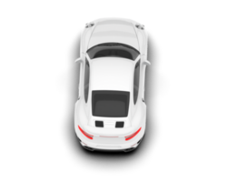 White SUV on transparent background. 3d rendering - illustration png