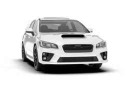 blanco suv en transparente antecedentes. 3d representación - ilustración png