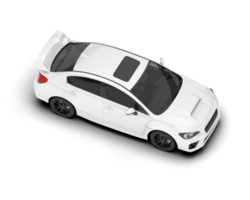 vit sUV på transparent bakgrund. 3d tolkning - illustration png