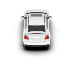 White SUV on transparent background. 3d rendering - illustration png