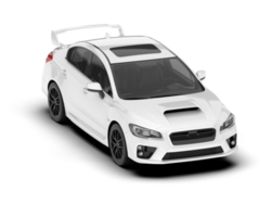 Weiß suv auf transparent Hintergrund. 3d Rendern - - Illustration png