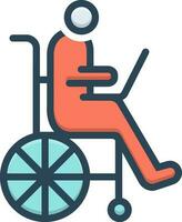 color icon for accessibility vector