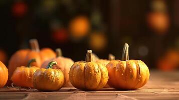Autumn thanksgiving pumpkins. photo