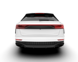 White SUV on transparent background. 3d rendering - illustration png