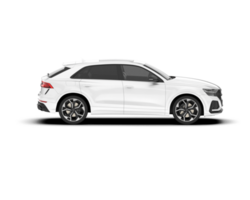 Weiß suv auf transparent Hintergrund. 3d Rendern - - Illustration png