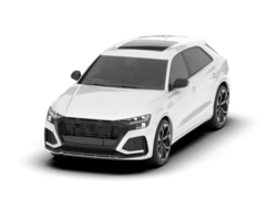 branco suv em transparente fundo. 3d Renderização - ilustração png