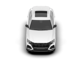 White SUV on transparent background. 3d rendering - illustration png