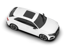 White SUV on transparent background. 3d rendering - illustration png