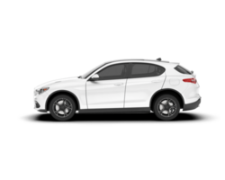 vit sUV på transparent bakgrund. 3d tolkning - illustration png