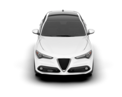 Weiß suv auf transparent Hintergrund. 3d Rendern - - Illustration png