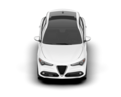 Weiß suv auf transparent Hintergrund. 3d Rendern - - Illustration png