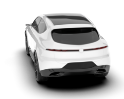 blanc suv sur transparent Contexte. 3d le rendu - illustration png