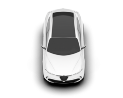 White SUV on transparent background. 3d rendering - illustration png