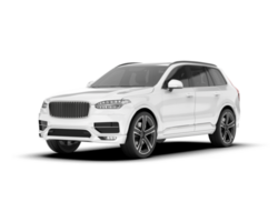 Weiß suv auf transparent Hintergrund. 3d Rendern - - Illustration png