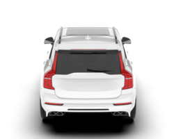 White SUV on transparent background. 3d rendering - illustration png