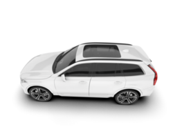 Weiß suv auf transparent Hintergrund. 3d Rendern - - Illustration png