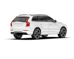 blanco suv en transparente antecedentes. 3d representación - ilustración png