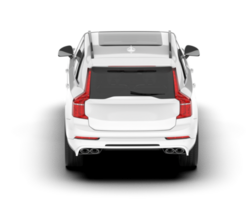 vit sUV på transparent bakgrund. 3d tolkning - illustration png