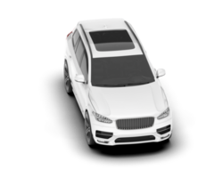 bianca suv su trasparente sfondo. 3d interpretazione - illustrazione png