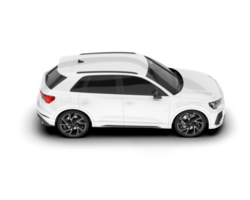 White SUV on transparent background. 3d rendering - illustration png