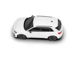 White SUV on transparent background. 3d rendering - illustration png