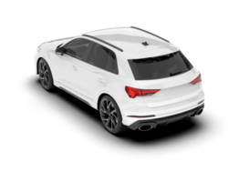 Weiß suv auf transparent Hintergrund. 3d Rendern - - Illustration png