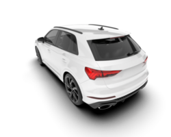 Weiß suv auf transparent Hintergrund. 3d Rendern - - Illustration png