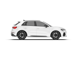 Weiß suv auf transparent Hintergrund. 3d Rendern - - Illustration png