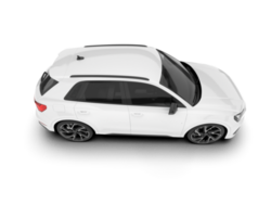 blanco suv en transparente antecedentes. 3d representación - ilustración png