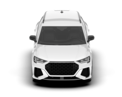 White SUV on transparent background. 3d rendering - illustration png