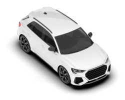 blanco suv en transparente antecedentes. 3d representación - ilustración png