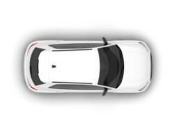 White SUV on transparent background. 3d rendering - illustration png