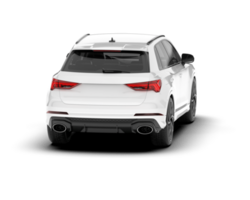 Weiß suv auf transparent Hintergrund. 3d Rendern - - Illustration png