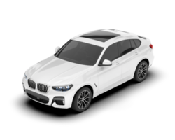 branco suv em transparente fundo. 3d Renderização - ilustração png