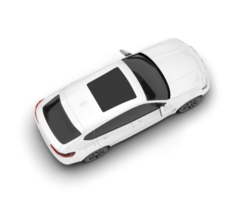 Weiß suv auf transparent Hintergrund. 3d Rendern - - Illustration png