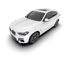 blanc suv sur transparent Contexte. 3d le rendu - illustration png