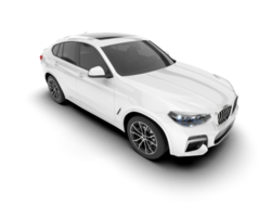 blanc suv sur transparent Contexte. 3d le rendu - illustration png