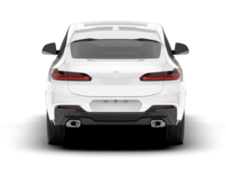 White SUV on transparent background. 3d rendering - illustration png