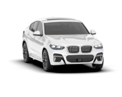 Weiß suv auf transparent Hintergrund. 3d Rendern - - Illustration png