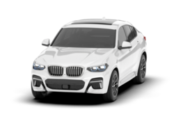 blanco suv en transparente antecedentes. 3d representación - ilustración png