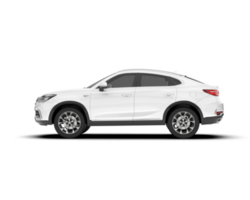 Weiß suv auf transparent Hintergrund. 3d Rendern - - Illustration png