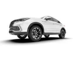 blanco suv en transparente antecedentes. 3d representación - ilustración png