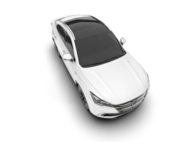 Weiß suv auf transparent Hintergrund. 3d Rendern - - Illustration png