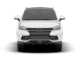 Weiß suv auf transparent Hintergrund. 3d Rendern - - Illustration png