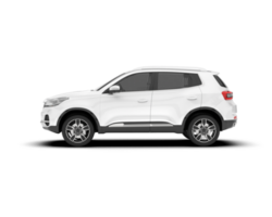 vit sUV på transparent bakgrund. 3d tolkning - illustration png