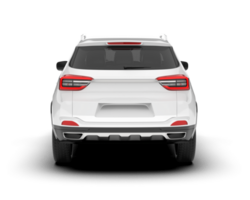 White SUV on transparent background. 3d rendering - illustration png