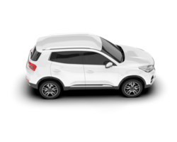 blanco suv en transparente antecedentes. 3d representación - ilustración png