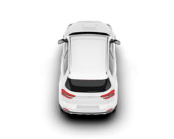 White SUV on transparent background. 3d rendering - illustration png