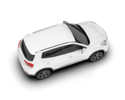 Weiß suv auf transparent Hintergrund. 3d Rendern - - Illustration png